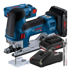 Ferăstrău vertical cu acumulator GST 18V-155 SC cu 2 acumulatori Li-Ion, 4Ah ProCore + L-BOXX